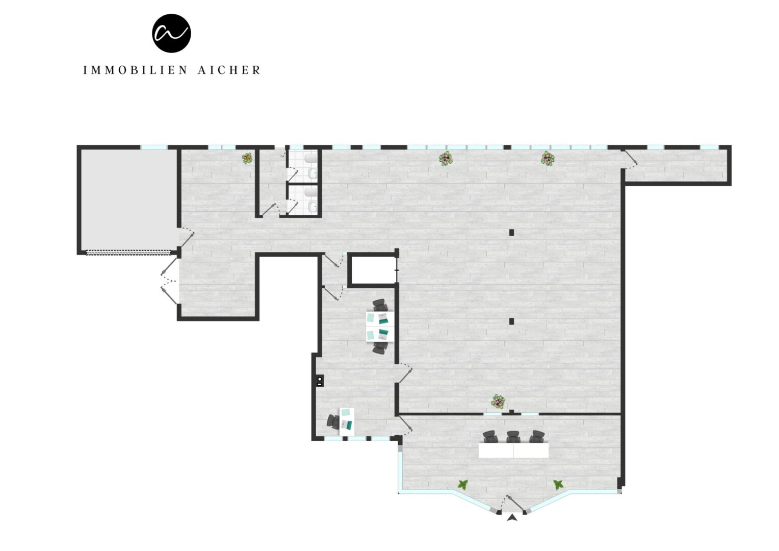 Grundriss Gewerbefläche